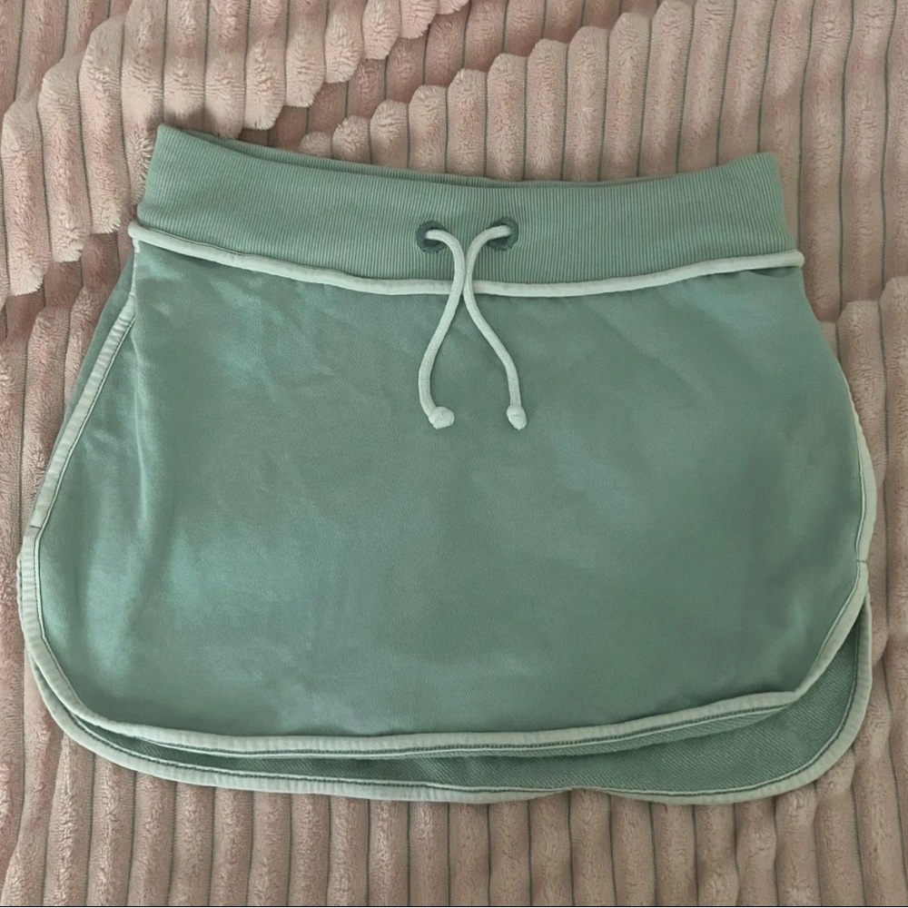 Urban Outfitters Sage Green Mini Skort with Drawstring
